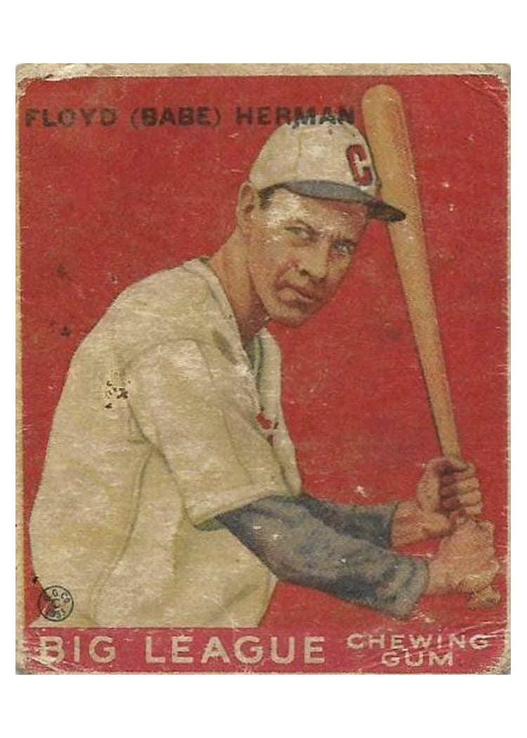 1933 Goudey Babe Herman #5 card