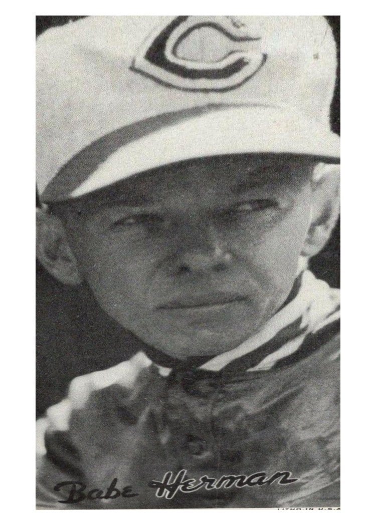1936 Goudey Premiums Babe Herman card