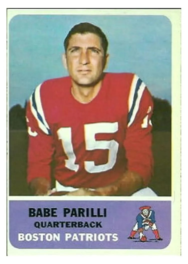 1962 Fleer Babe Parilli #4 card