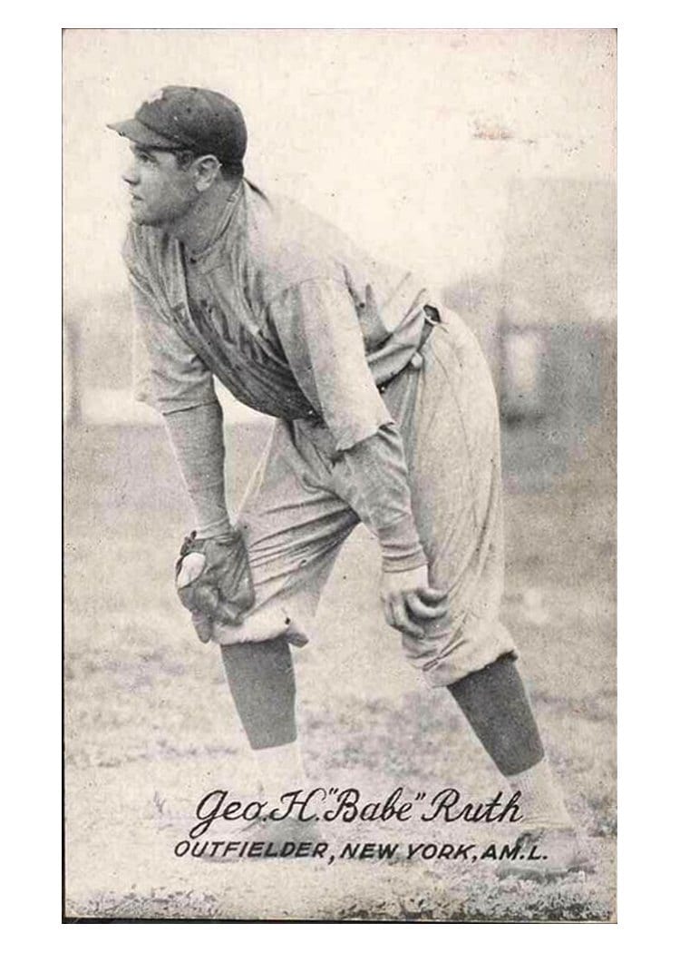 1921 Exhibits Babe Ruth #60 card