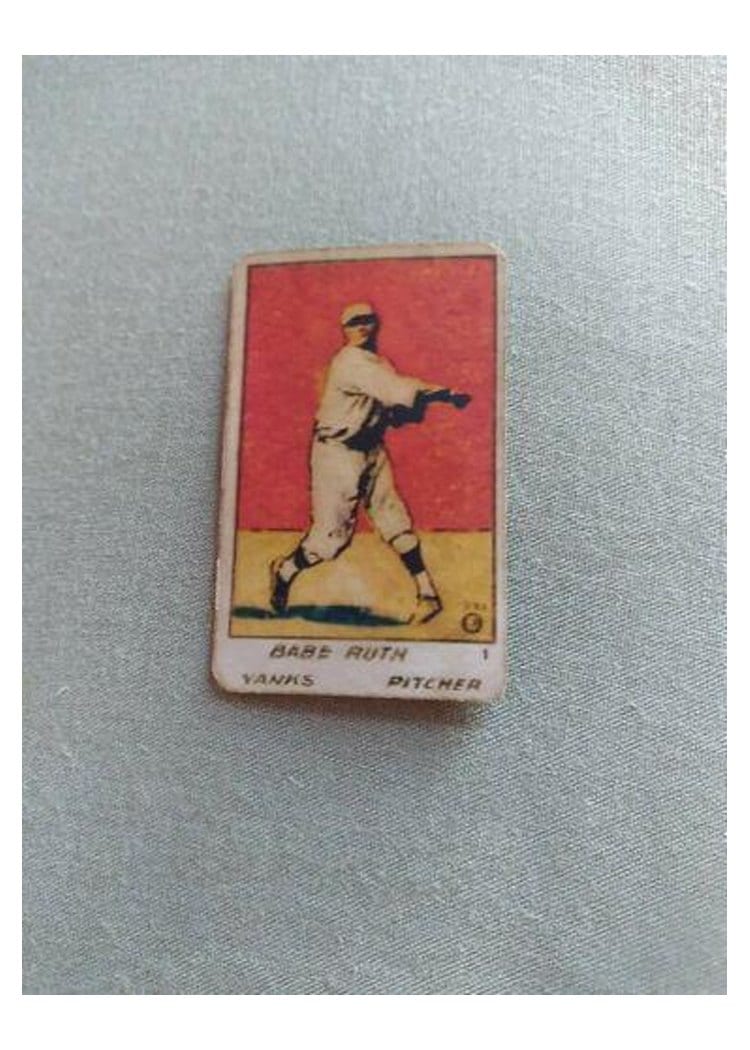 1921 W516 2 2 Babe Ruth #10 card