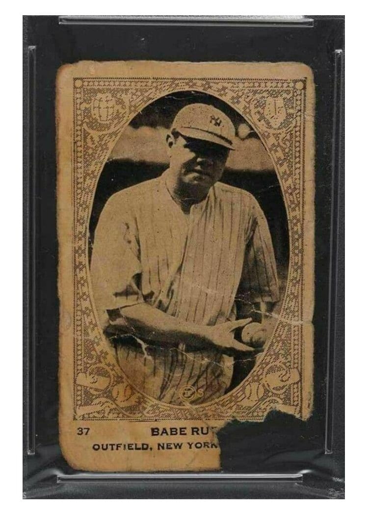 1922 Neilson's Chocolate Type I Babe Ruth #37 card