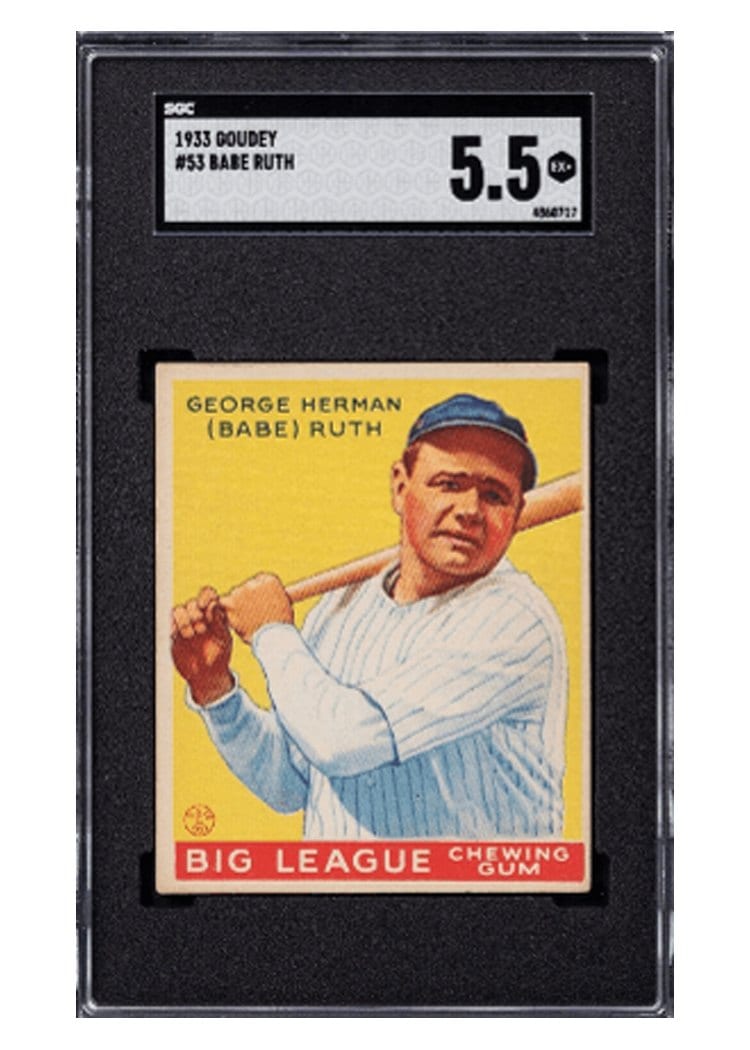 1933 Goudey Babe Ruth #53 card