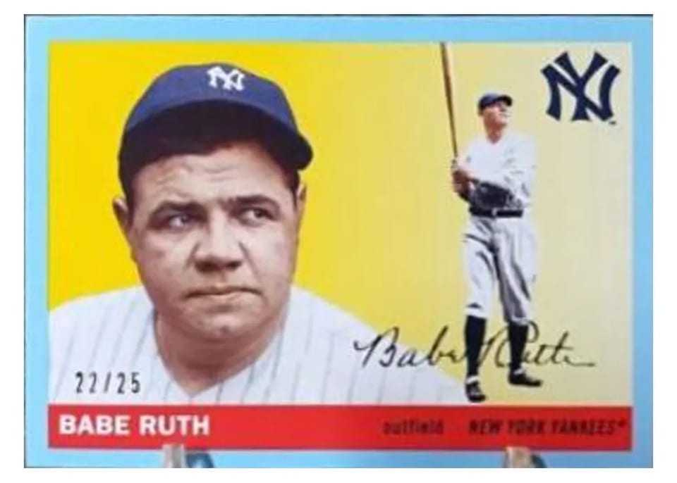 2020 Topps Archives Base Set Babe Ruth #1 card