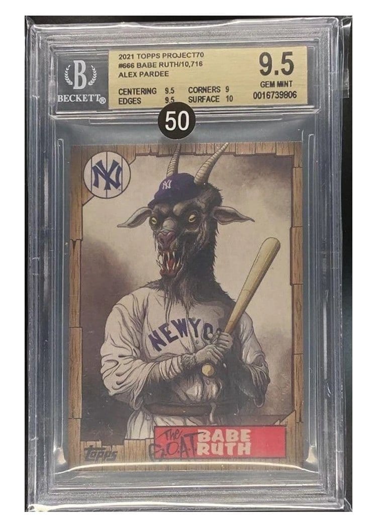 2021 Topps Project70 Base Set Babe Ruth #666 card