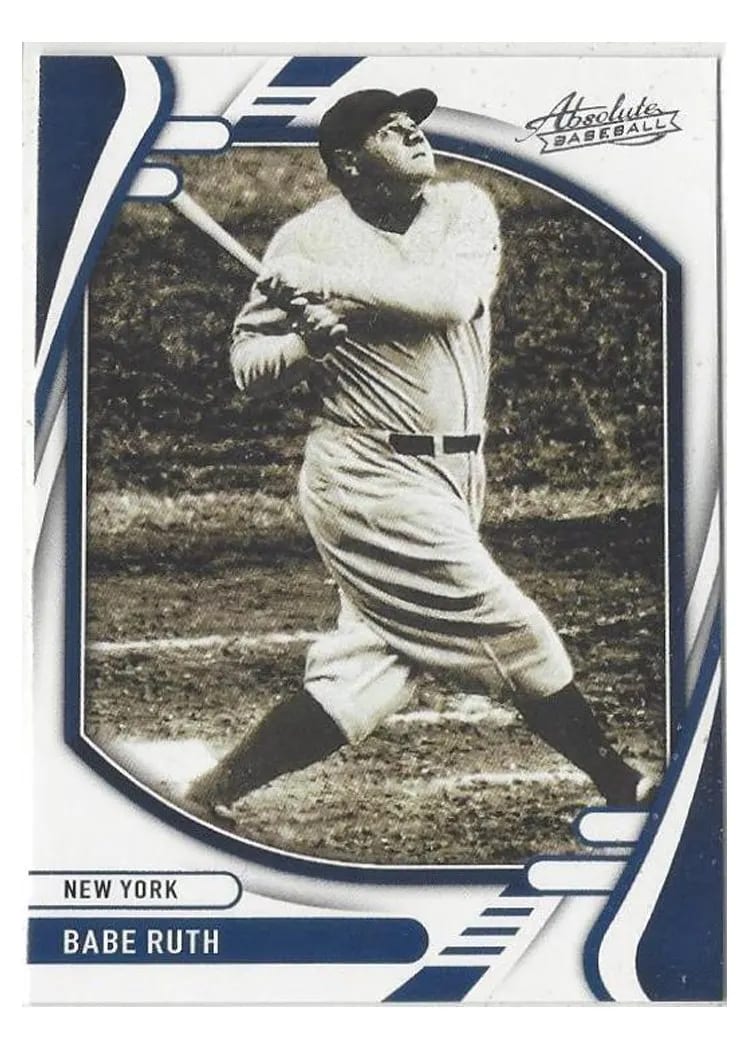 2022 Panini Absolute Base Set Babe Ruth #9 card