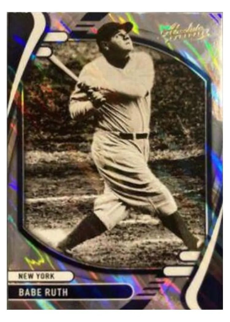 2022 Panini Absolute Base Set Babe Ruth #9 card