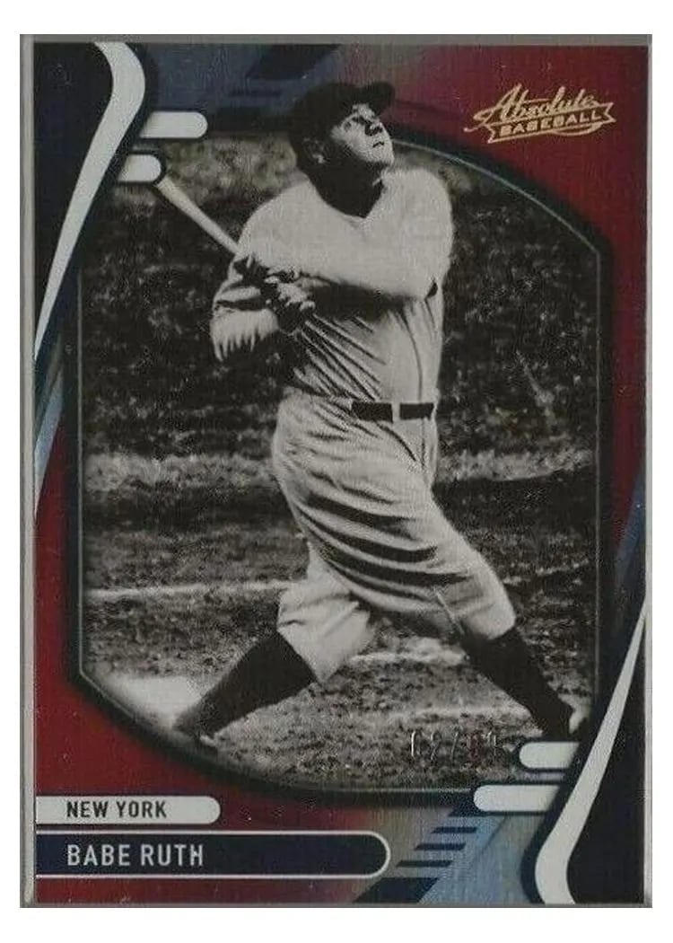 2022 Panini Absolute Base Set Babe Ruth #9 card