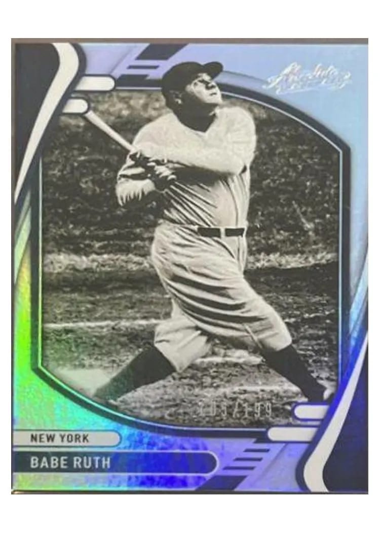 2022 Panini Absolute Base Set Babe Ruth #9 card