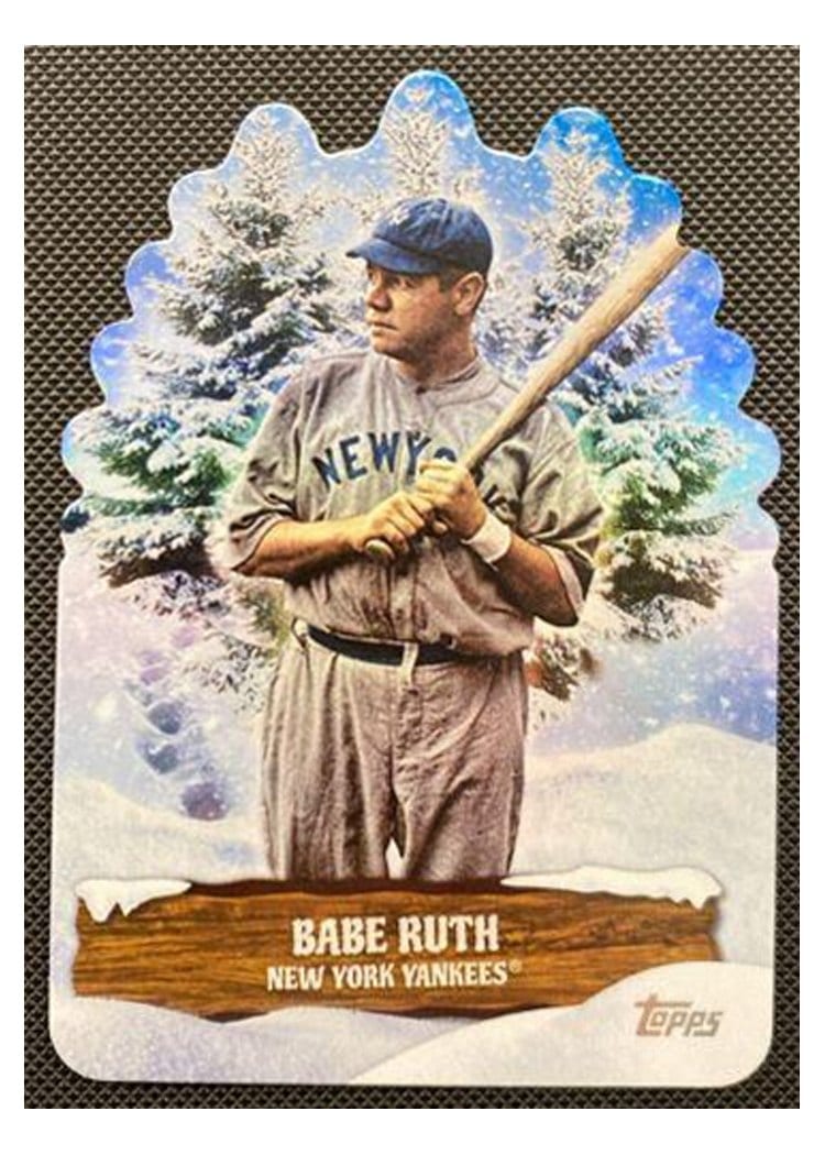 2024 Topps Holiday Evergreen Die Cuts Babe Ruth #EG-22 card