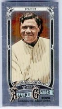 Babe Ruth 2025 Topps Allen & Ginter Mini Chrome card