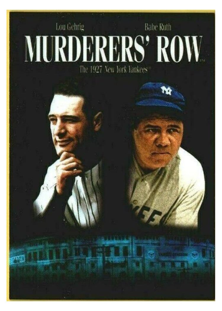 2021 Topps Archives Movie Poster Cards Babe Ruth / Lou Gehrig #MPC-9 card