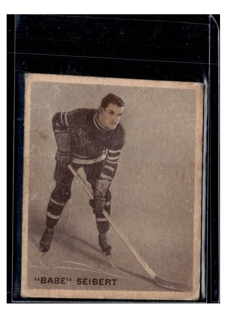 1933 World Wide Gum Ice Kings Babe Seibert #8 card
