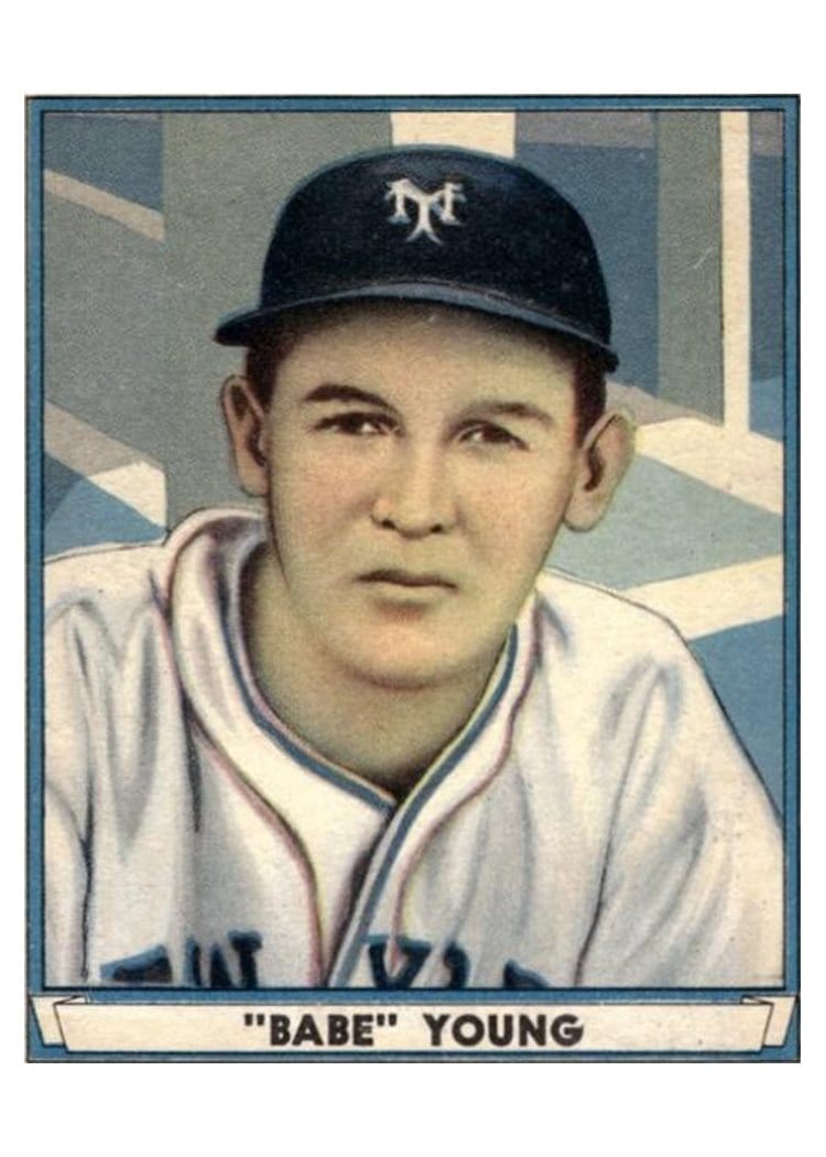 1941 Play Ball Babe Young card