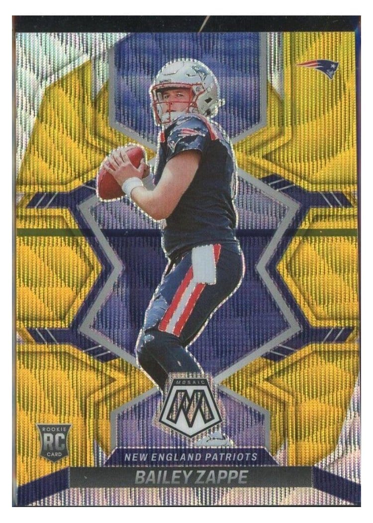 2022 Panini Mosaic Bailey Zappe #321 card
