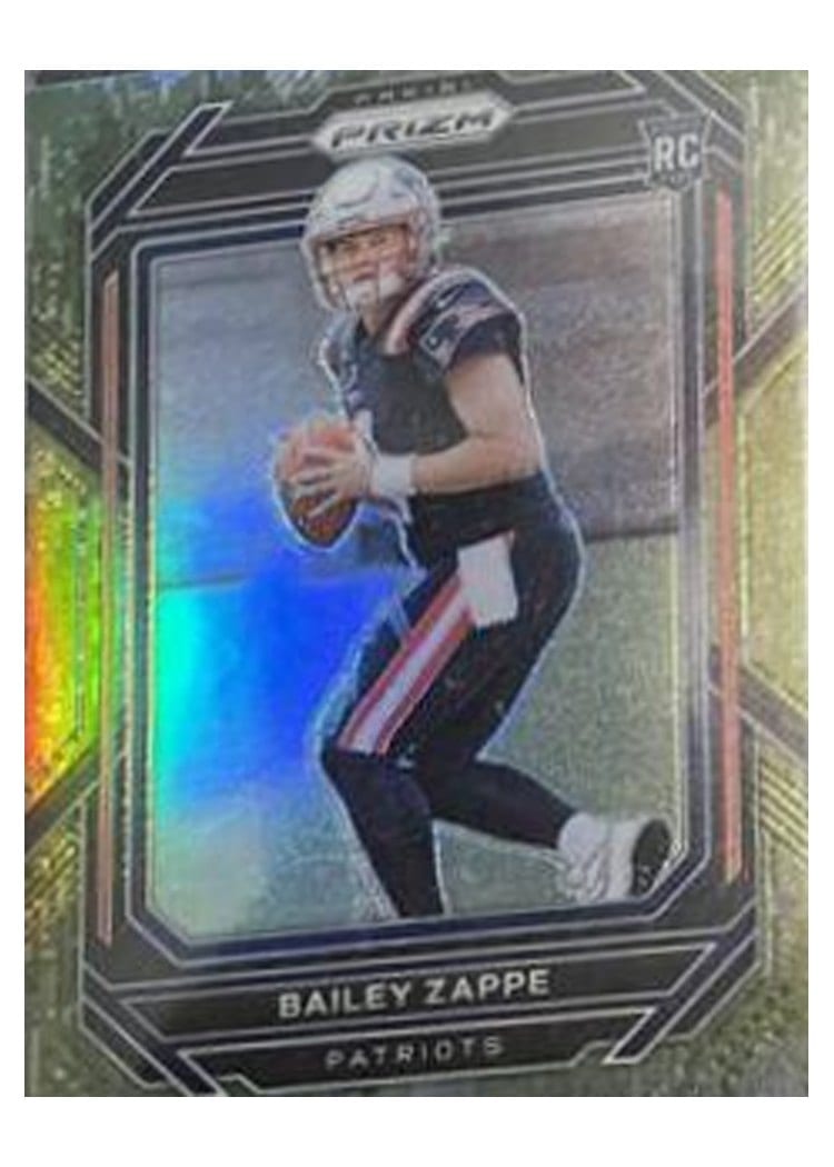 2022 Panini Prizm Bailey Zappe Forest Camo #305 card