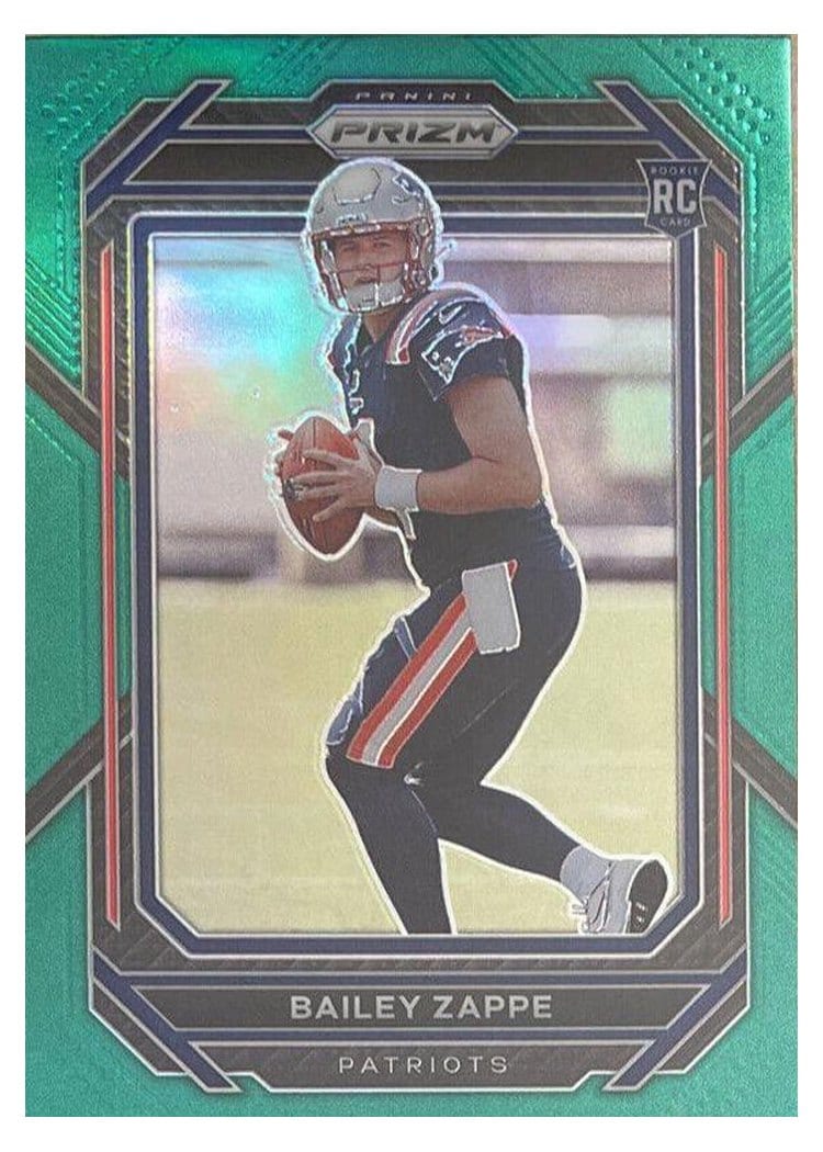 2022 Panini Prizm Bailey Zappe #305 card