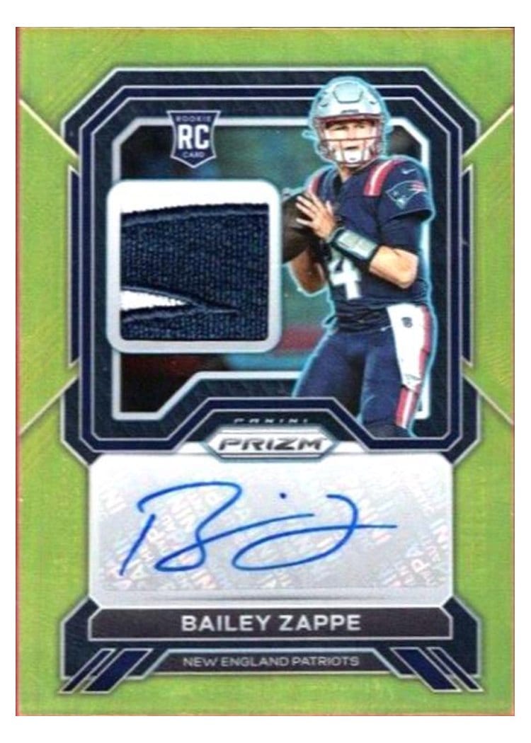 2022 Panini Prizm Bailey Zappe #305 card
