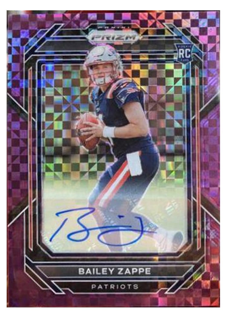 2022 Panini Prizm Bailey Zappe #305 card