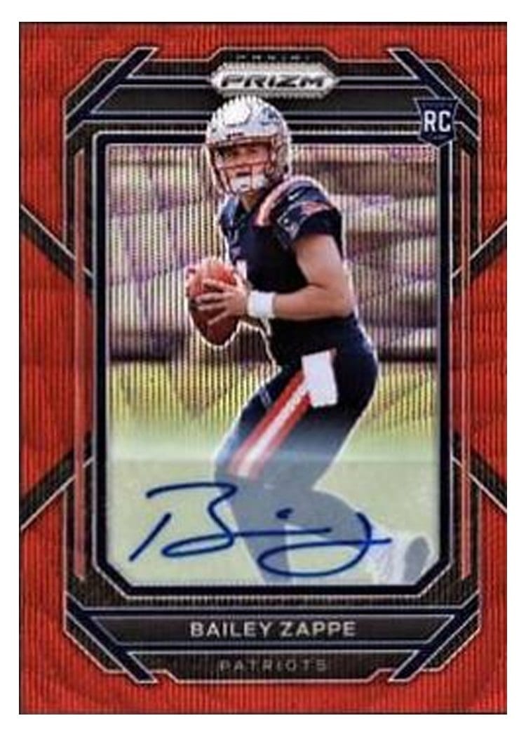 2022 Panini Prizm Bailey Zappe #305 card