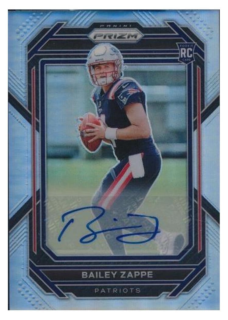 2022 Panini Prizm Bailey Zappe #305 card