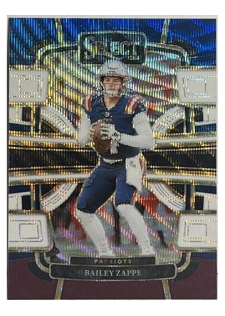 2023 Panini Select Base Set Bailey Zappe Tri-Color Prizm #67 card