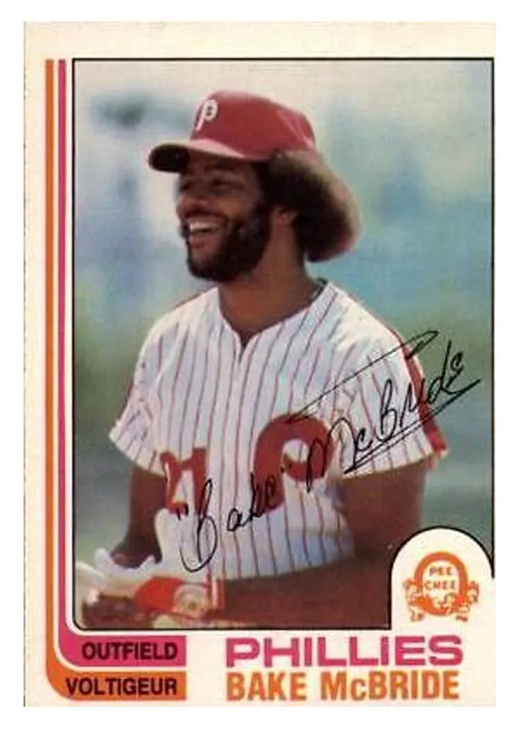 1982 O Pee Chee Bake McBride #92 card