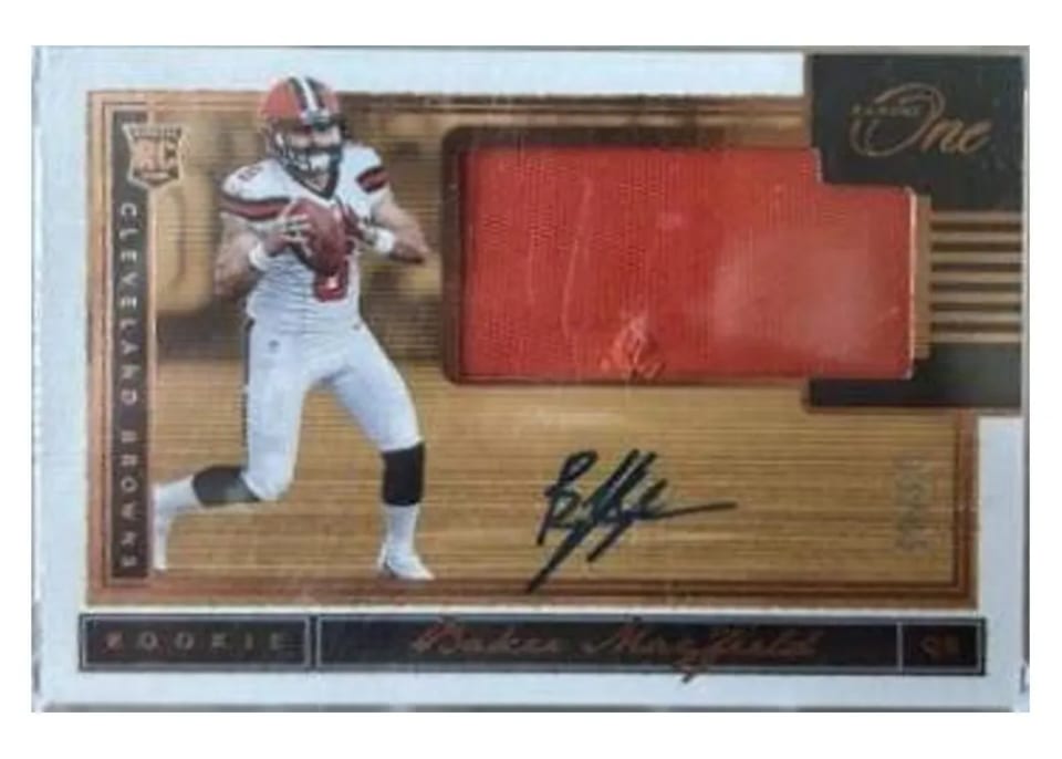 2018 Panini One Baker Mayfield #2 card