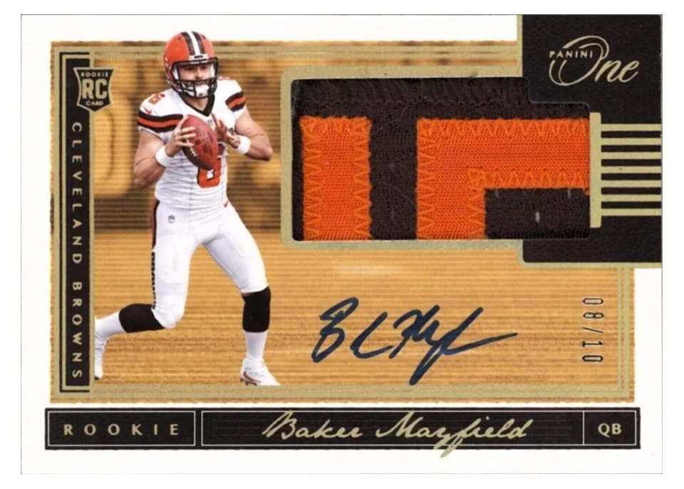 2018 Panini One Baker Mayfield #2 card