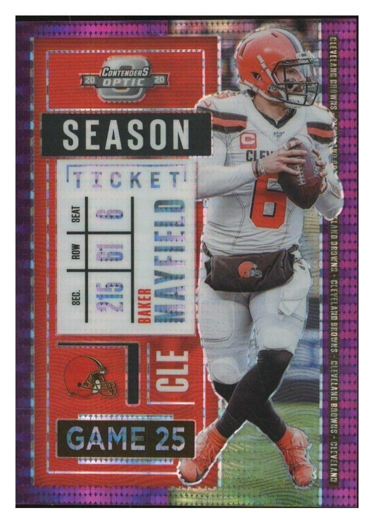 2020 Panini Contenders Optic Base Set Baker Mayfield #14 card