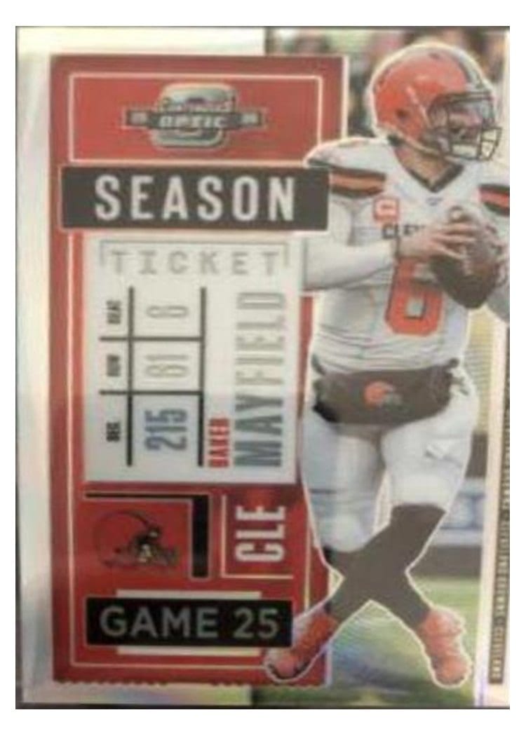 2020 Panini Contenders Optic Base Set Baker Mayfield #14 card