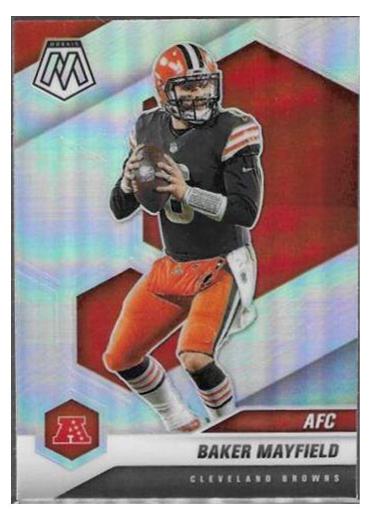 2021 Panini Mosaic Base Set Baker Mayfield Silver #225 card