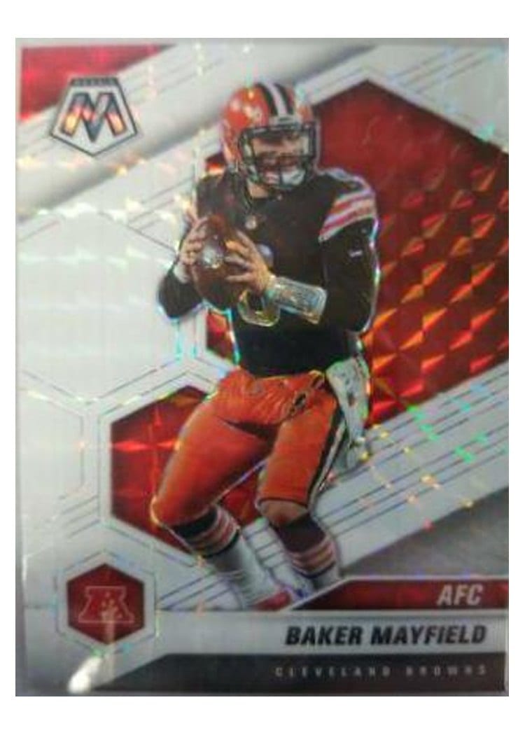 2021 Panini Mosaic Base Set Baker Mayfield White Mosaic #225 card
