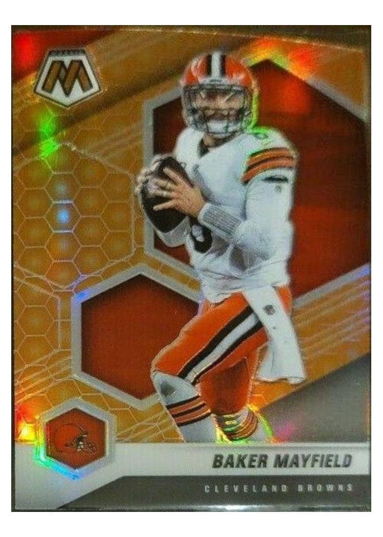 2021 Panini Mosaic Base Set Baker Mayfield #52 card