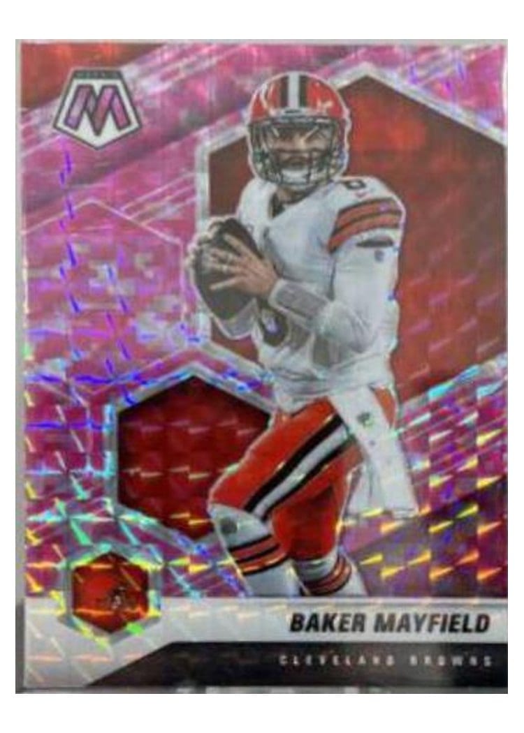 2021 Panini Mosaic Base Set Baker Mayfield #52 card