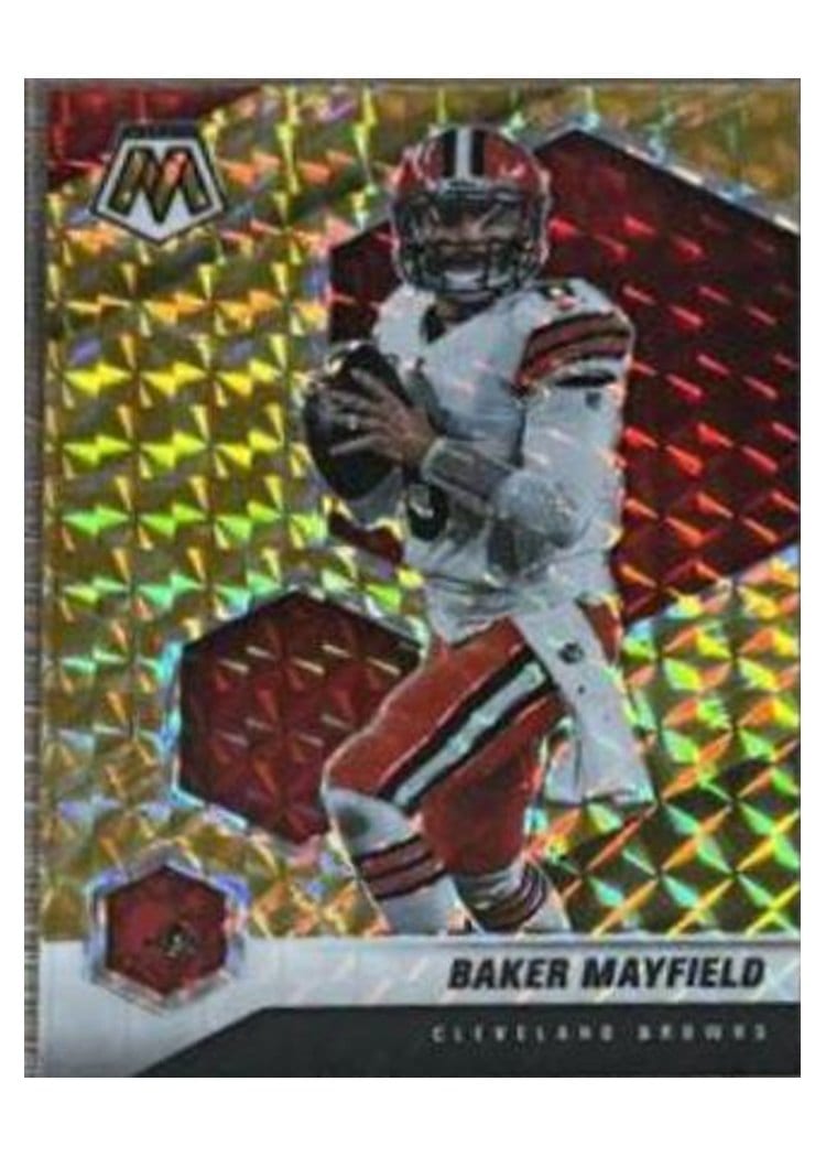 2021 Panini Mosaic Base Set Baker Mayfield #52 card