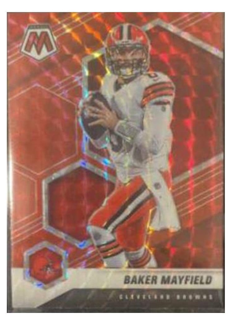 2021 Panini Mosaic Base Set Baker Mayfield #52 card