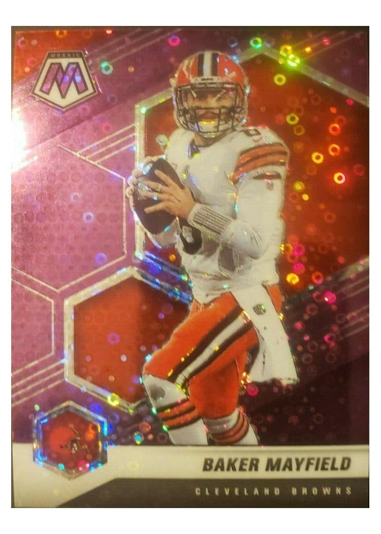 2021 Panini Mosaic Base Set Baker Mayfield #52 card