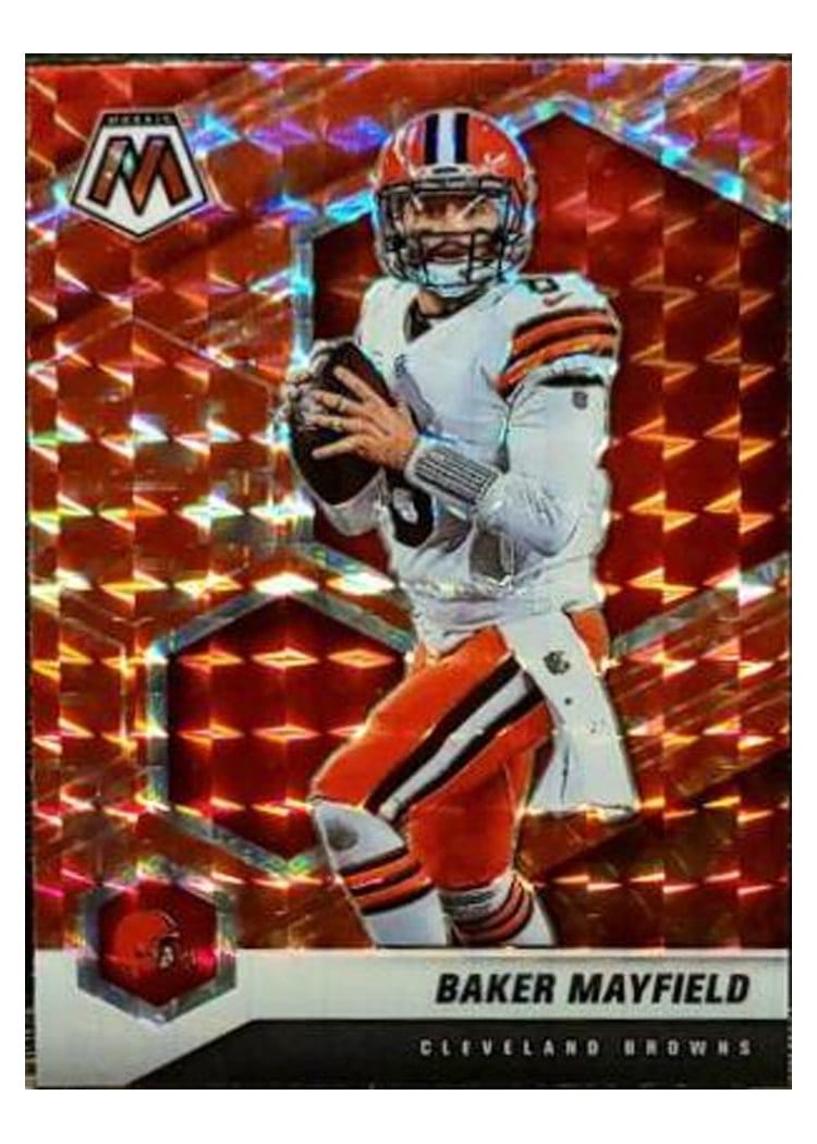 2021 Panini Mosaic Base Set Baker Mayfield #52 card