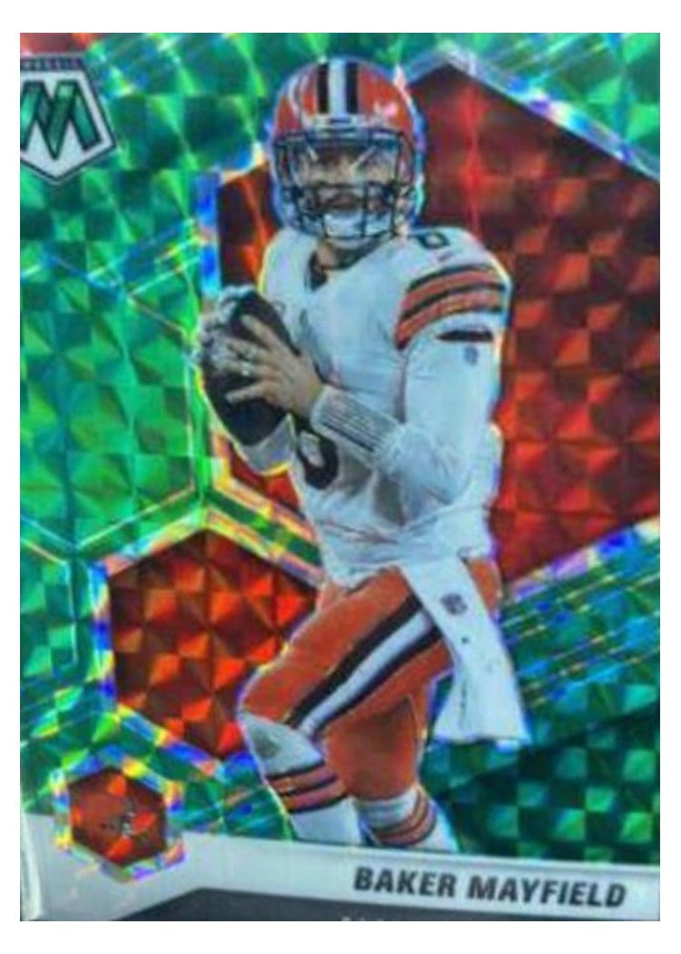 2021 Panini Mosaic Base Set Baker Mayfield #52 card