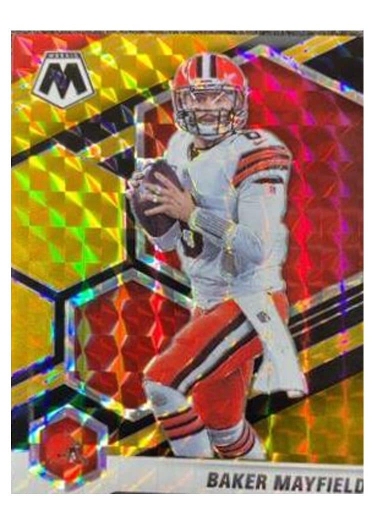 2021 Panini Mosaic Base Set Baker Mayfield #52 card