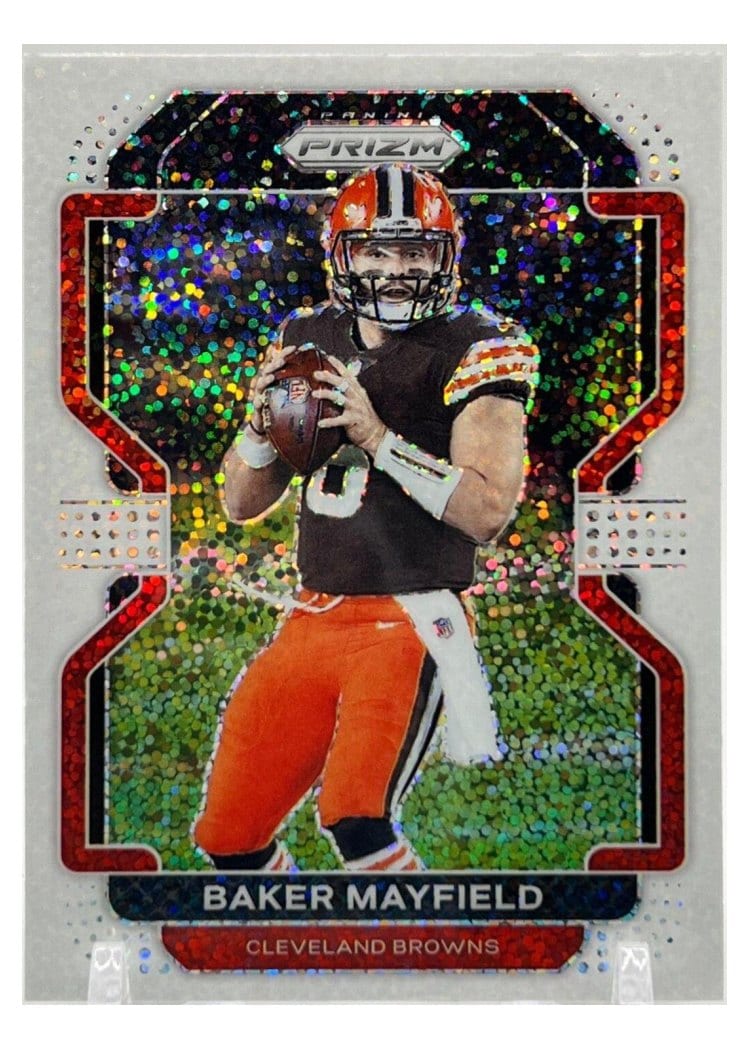 2021 Panini Prizm Base Set Baker Mayfield White Sparkle Prizm #263 card