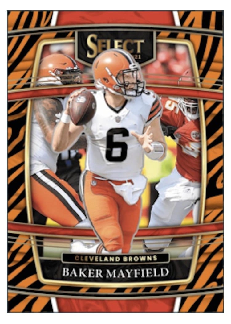 2021 Panini Select Base Set Baker Mayfield #10 card