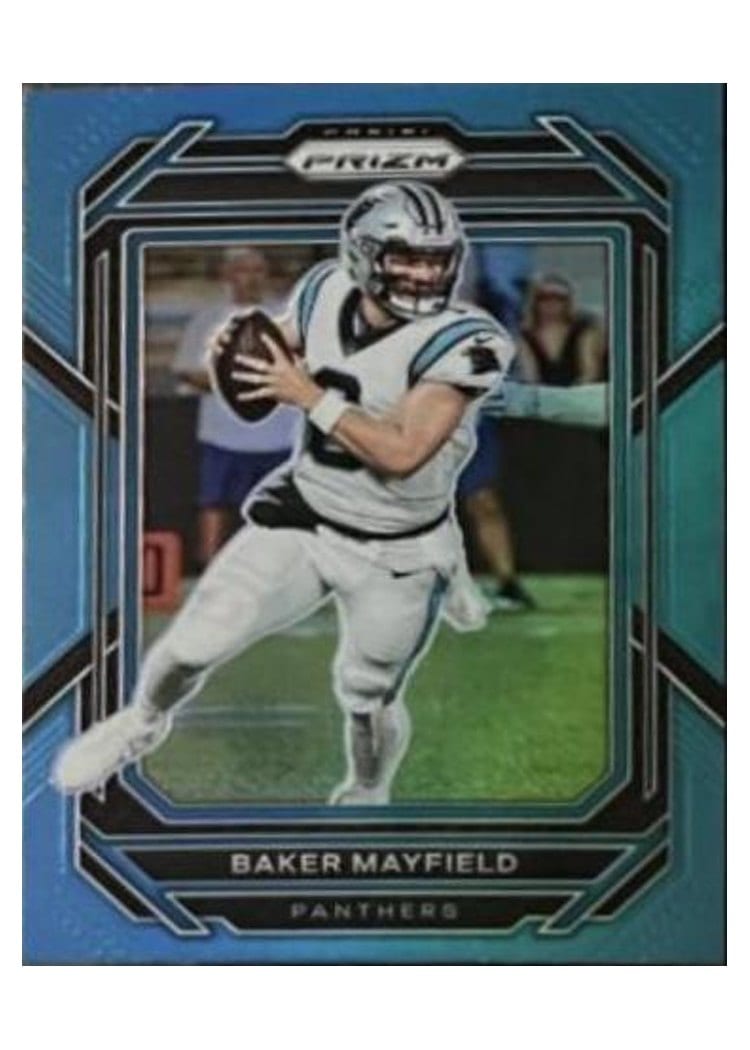 2022 Panini Prizm Base Set Baker Mayfield Blue #39 card