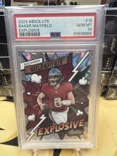 2023 Panini Absolute Explosive Baker Mayfield #15 card