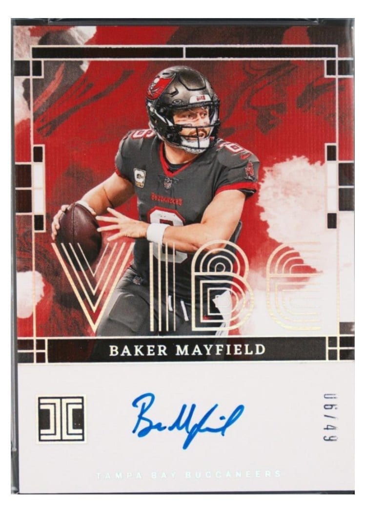 2024 Panini Impeccable Vibes Signatures Baker Mayfield #4 card