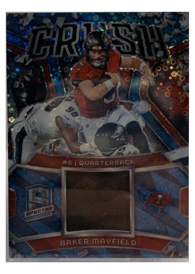 2024 Panini Spectra Crush Relics Baker Mayfield #CRU-BMD card