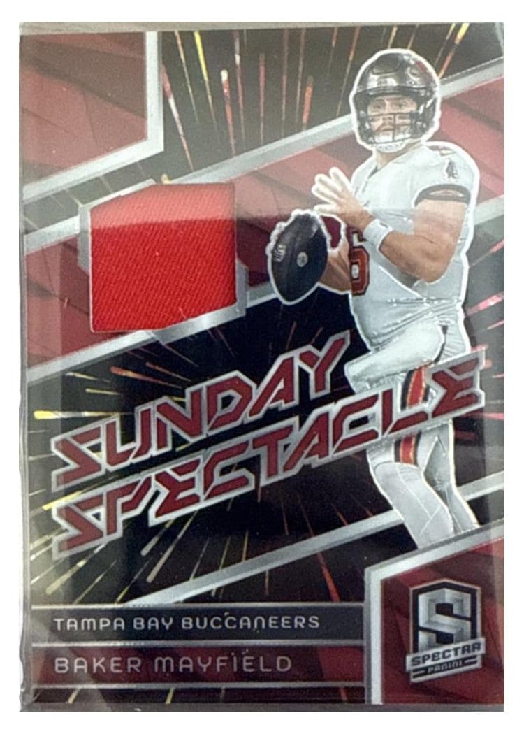 2024 Panini Spectra Sunday Spectacle Relics Baker Mayfield #SS-BMD card
