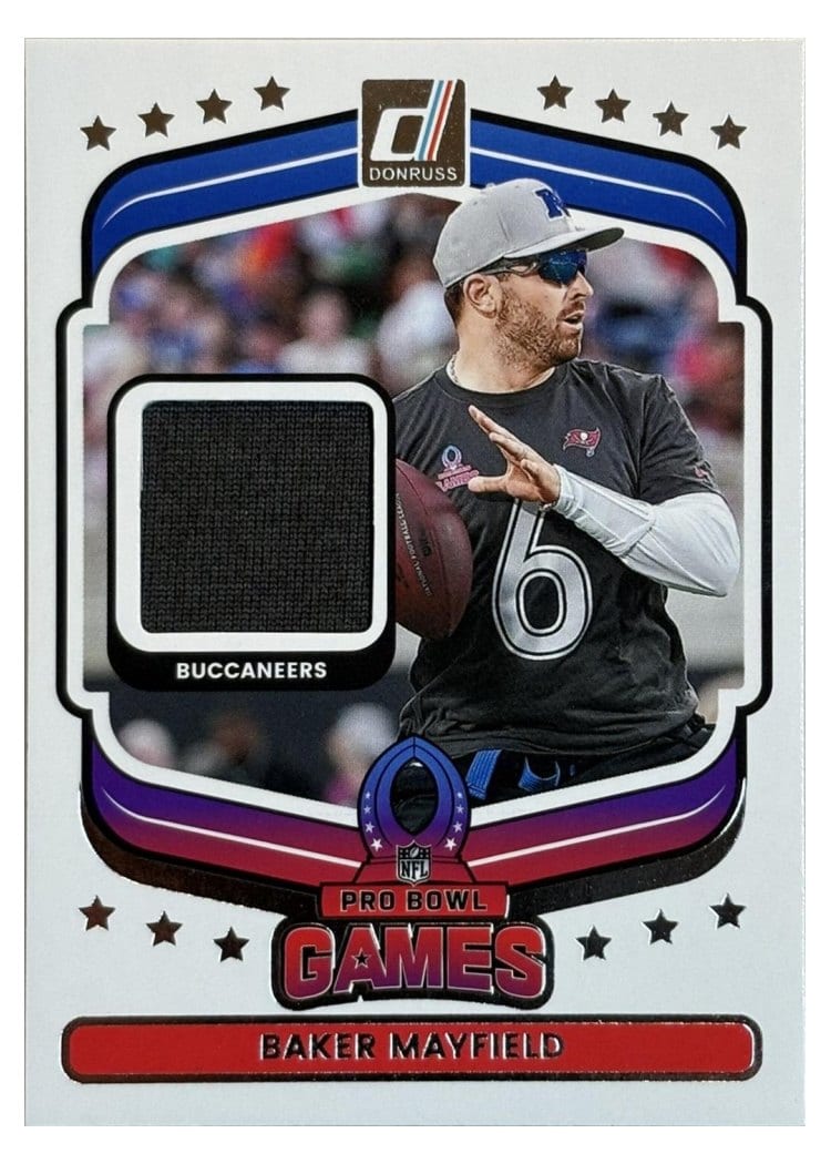 2025 Donruss Pro Bowl Materials Baker Mayfield #10 card