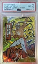 2025 Panini Absolute Kaboom! Vertical Baker Mayfield #6 card